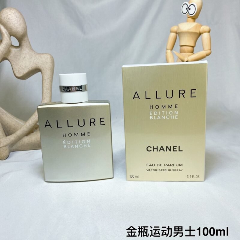 Chanel White Charm (White Fashion) Golden Bottle Sport Men 100ml Chanel Allure Homme Edition Blanche, 2008