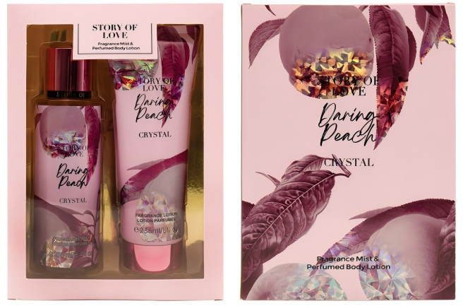 BT004 250ML BodyMist+236ML Body Lotion Scents near Victoria's Secret  GOLDEN PEAR PINK BODY MIST