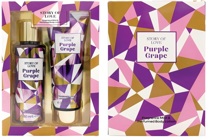 BT016 250ML BodyMist+236ML Body Lotion Scents near Victoria's Secret  GRAPE JUICE