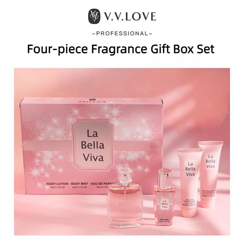 Body Lotion Four-piece Set for Women Christmas Fragrance Gift Box perfumes