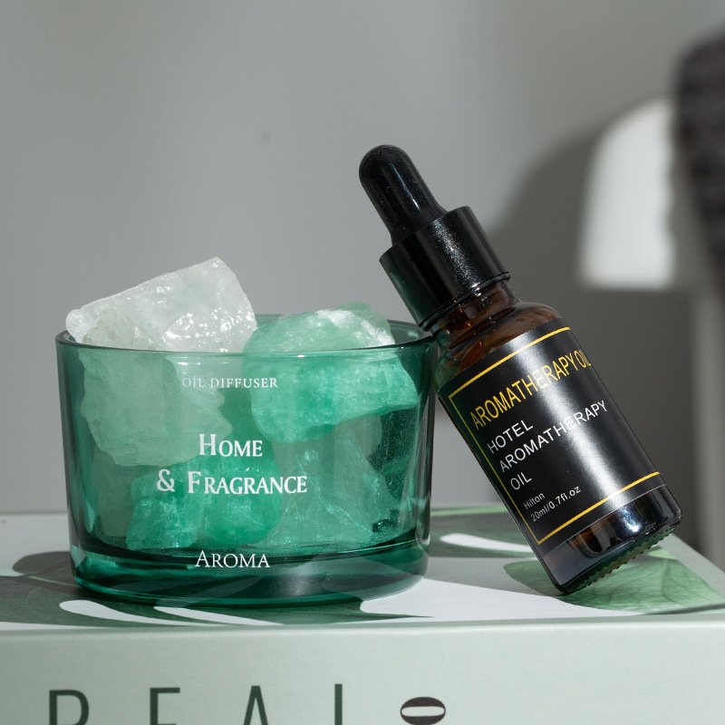 Fireless Fragrance Diffuser Stone Crystal Stone Bedroom Girl Light Fragrance Household Essential Oil Fragrance