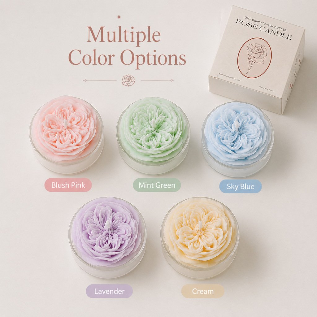Austin Rose Scented Candles Ambient Ornaments Creative Fragrances - Image 2