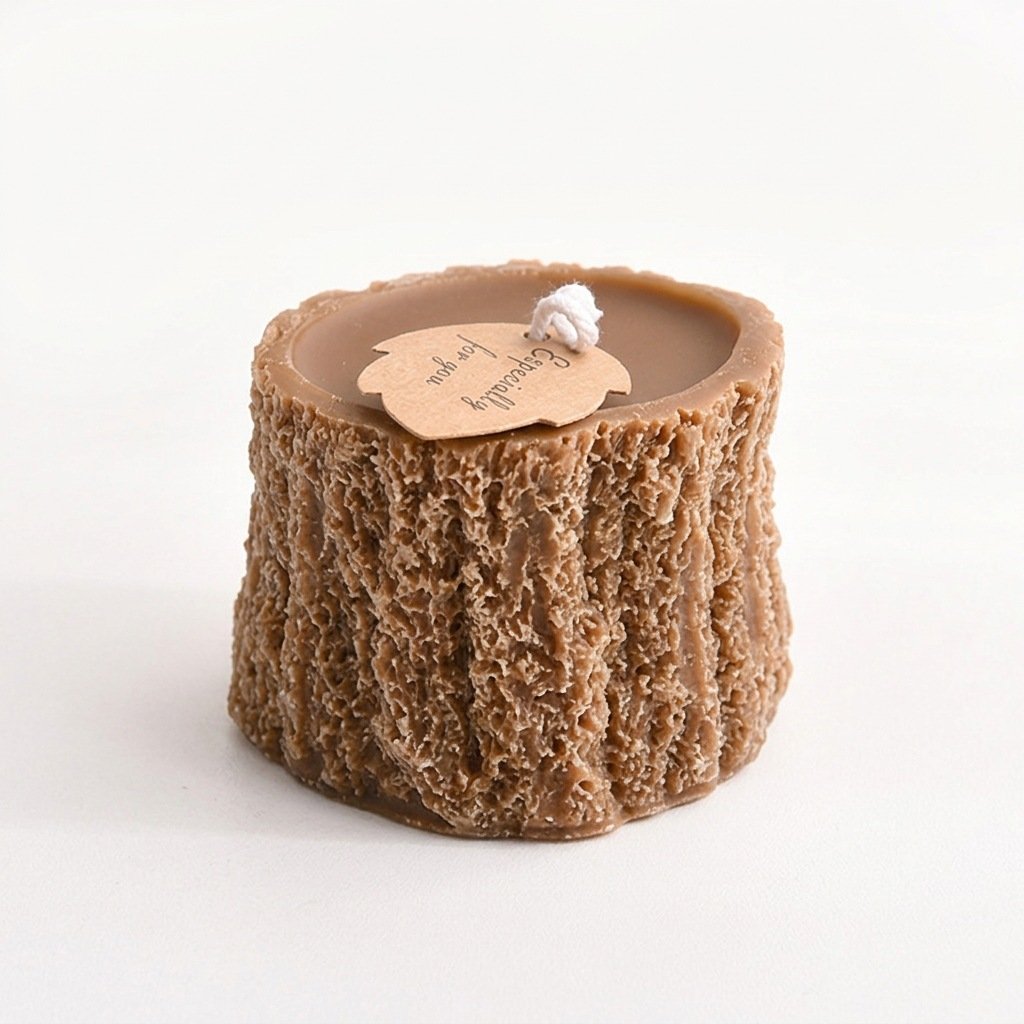 Scented Candle Tree Stump-Shaped Home Bedroom Fragrance - Image 5